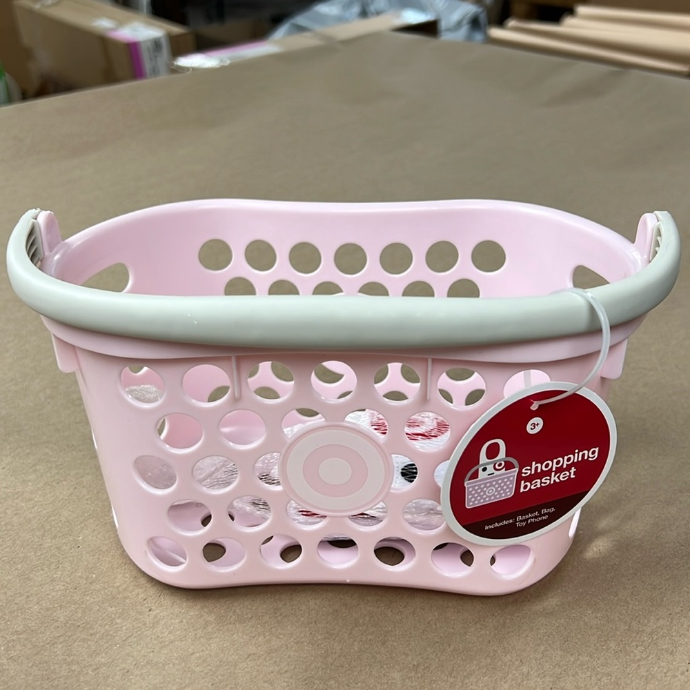 NWT Target pink shopping basket